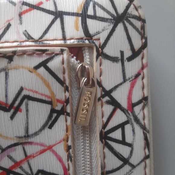 Fossil Long Wallet - Bicycle Wheel Abstract Design - Picture 3 of 6